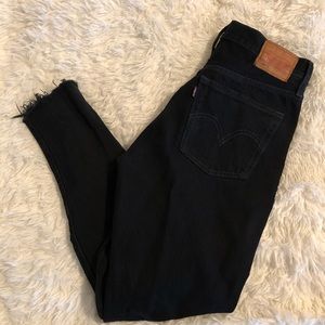 Levi’s 501 Black Distressed Jeans